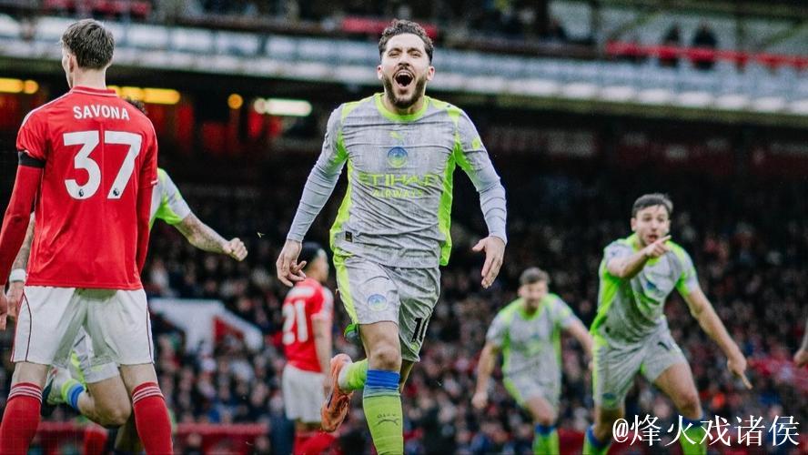 英超-谢尔基传射赖因德斯破门 曼城2-1诺丁汉森林